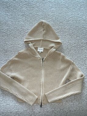 Ribbed Zip-Up Hoodie